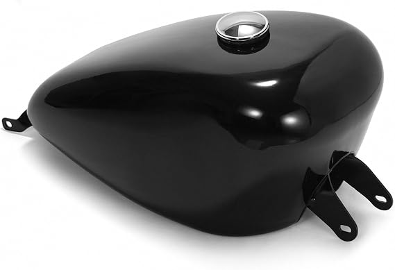 TOFR Black 4.2 Gallon Gas Fuel Tank 16L Large-Capacity w/ Fuel Tank Cap For Harley Sportster XL 883 1200 Iron XL1200X Forty Eight 2007-2022 2008 2009 2010 2011 2012 2013 2014 2015 16 17 18 2019 20 21