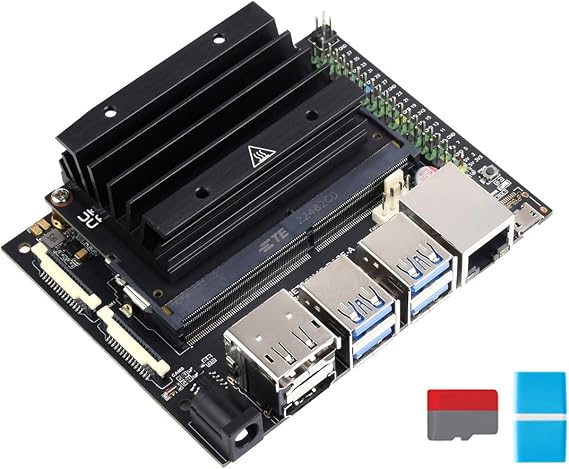 Waveshare JETSON-NANO-DEV-KIT, an Alternative Solution for Jetson Nano Developer Kit B01, Carrier Board, for Image Classification, Object Detection, Segmentation, Speech Processing...