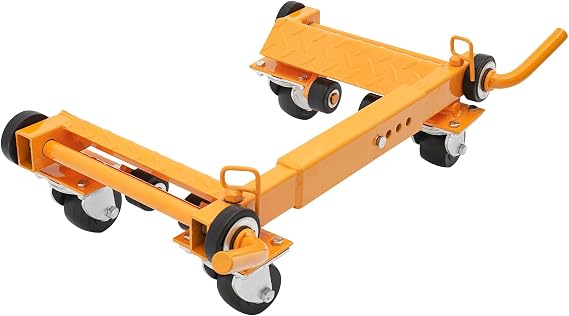 Car Wheel Dolly, Car Wheel Lift Tire Skate Tire Jack, Car Wheel Moving Tool with Wheels, Heavy Duty Vehicle Positioning for Truck RV Trailer, 2200lbs (Yellow)
