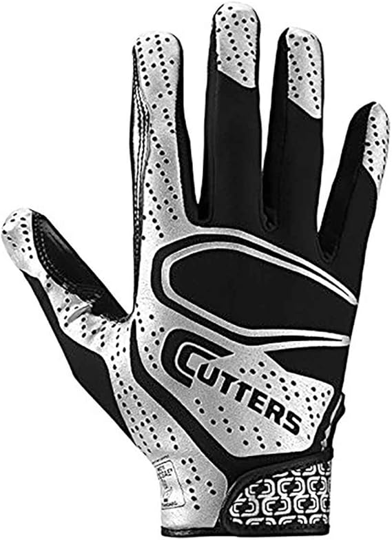 Cutters Football Glove, Best Grip Football Gloves, Lightweight & Flexible, Youth & Adult Sizes, 1 Pair