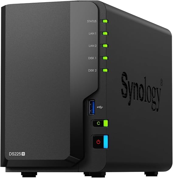 Synology 2-Bay NAS DS225+ (Diskless)