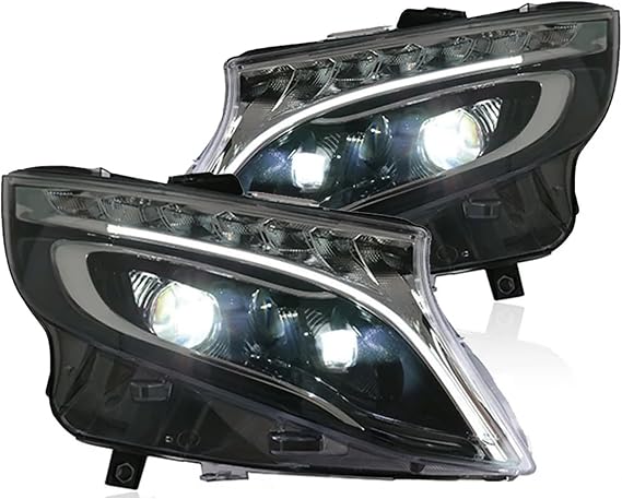 Car Styling LED Headlight Assembly Compatible For Mercedes Benz Vito 2013-2019 W447 Headlamp DRL Lens Auto Accessories