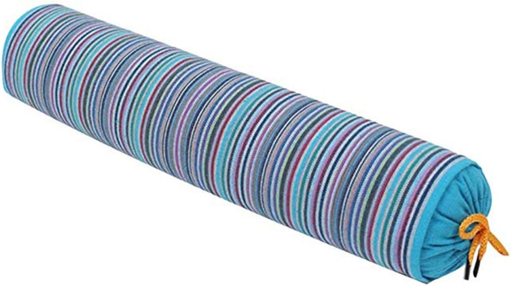 Levoberg Round Buckwheat Hull Pillow Neck Roll Pillow Cervical Support Pillow with Removable Cotton Cover for Sleeping