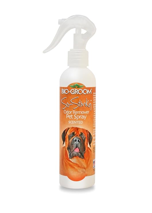 Odor Remover Pet Spray, Bio-Groom So-Stinky Scented, 8 fl oz | Dog Bathing Supplies, Cat & Dog Grooming Supplies, Cruelty-Free, Made in USA