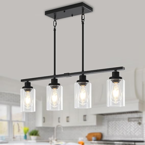 Modern Island Lights for Kitchen Black Dining Room Light Fixtures