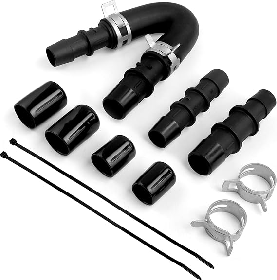 626-001 Engine Heater Core Bypass Kit with 5/8" 3/4" Hose Fit for Dorman | Compatible with GM Chevy Silverados Tahoes Yukons Honda Civic Ford Jeep,Universal Fit Most Common Leaking Failed Heater Core