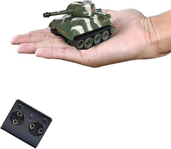 Mini WWII Gray German Tiger RC Tank Toy 1/72 Scale Model Electronic Radio Remote Control Vehicle Tank
