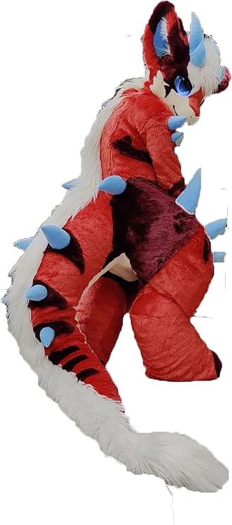 Kemono Eyes Huksy Dog Fursuit Fullsuit Teen Costumes Full Furry Suit Furries Anime Digitigrade Costume Bent Legs Angel Dragon