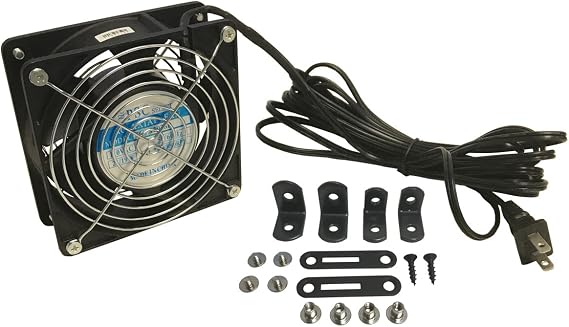 Elite Air DF110 Door Fan - 110 CFM, 115V With 15 Foot Line Cord. Mounts In Doorway To Circulate Air Room To Room