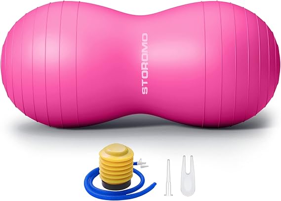 Anti-Burst Peanut Ball,Kids Active Wiggle Seat,for Labor, Therapy, Kids with ADHD Eco-Friendly Birth Ball for Pregnancy, Physical Therapy & Exercise with Pump