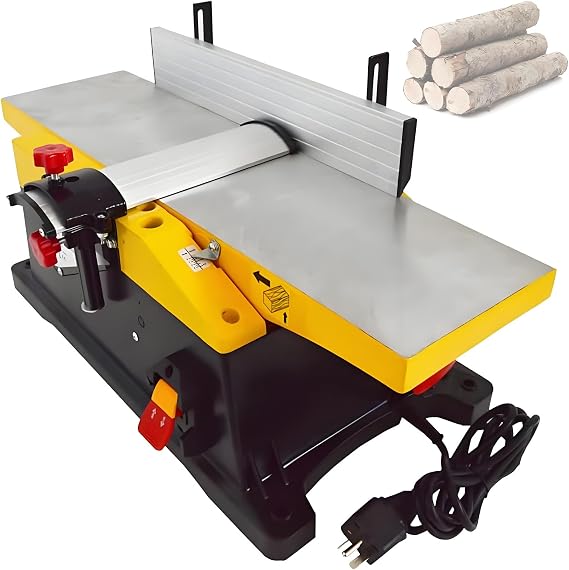 Benchtop Planer Thicknesser,Benchtop Planer,Jointer Planer Heavy Duty Benchtop Planer 1800W 12000 RPM Adjustable Cutting Depth for Precision Woodworking Planer
