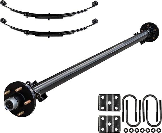 3.5k TK Trailer Axle Kit - 3500 lb Idler 5 Lug - Dexter Compatible, 85" Hubface 70" Spring Center / 5x4.5 Bolt Pattern