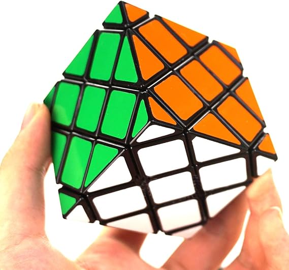 SUN-WAY Master Skewb Cube 8-Axis Hexahedral Speed Cube Twisty Skewb Cube Puzzle Toys for Kids and Adults