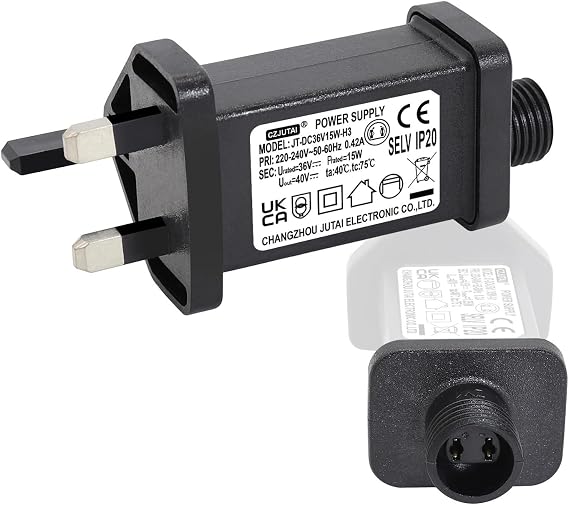36V 15W String Lights Indoor-Outdoor Power Adapter for CZJUTAI JT-DC36V15W /12W /9W /7.2W /6W -IP20 Christmas Lighting [U7T5]