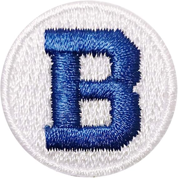 B Patches Iron On 10 Pack 1" Embroidered Reward B for Bravery Patch