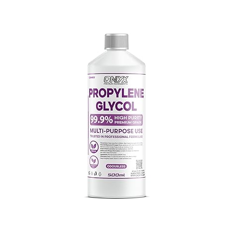 Propylene Glycol 500ml (MPG) 100% PURE Food Grade USP/EP Pharma, Non GMO PG (500ml)