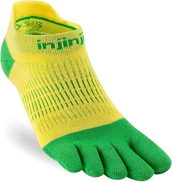Injinji Women's Run Lightweight No-Show Toe Socks