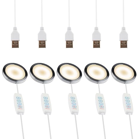 5 Set 3D Printer LED Lamp Kit 001, Compatible with Bambu lab H2D/A1/A1mini/P1S/P1P/X1C Makerworld Maker's Supply Hardware kit 5V USB Powered, Multicolor