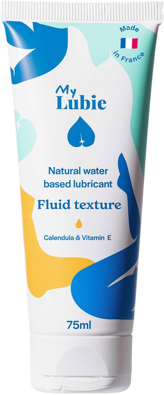 My Lubie - Natural Intimate Lubricant - Water-Based Gel enriched with Calendula and Vitamin E | 75ml | Vegan - Moisturizing - Designed &amp; Made in France