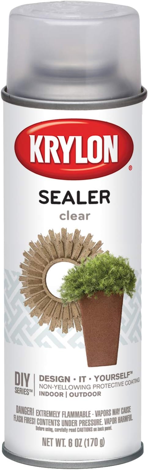 Krylon Make It Last Clear Coat Sealer, 6 oz (K18200)