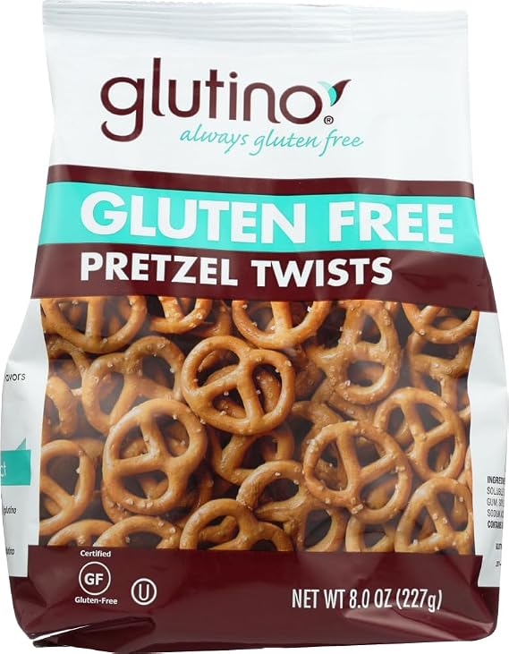 Glutino Pretzel Twists , Gluten Free 8.0 OZ (Pack of 2)