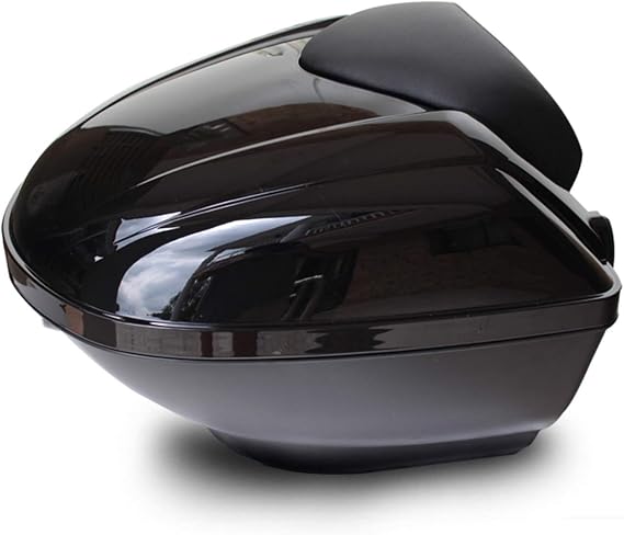 Universal Motorcycle Trunk Motorcycle Tour Tail Box Tour Pack Tail Box Luggage for Harley Road Glide Honda Yamaha Cruiser,Black