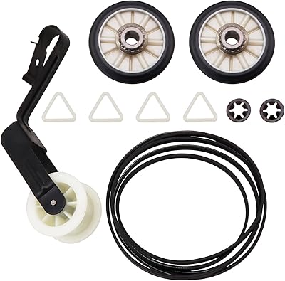 Dryer Repair Kit Replace for Whirlpool WED4800BQ1 WED4800XQ0 WED4800XQ1 WED4616FW0 WED4800BQ0 WED4750XQ0 WED4800XQ2 WED4750XQ1 - Drum Rollers 14210017, Belt 341241, Idler Pulley 14210023