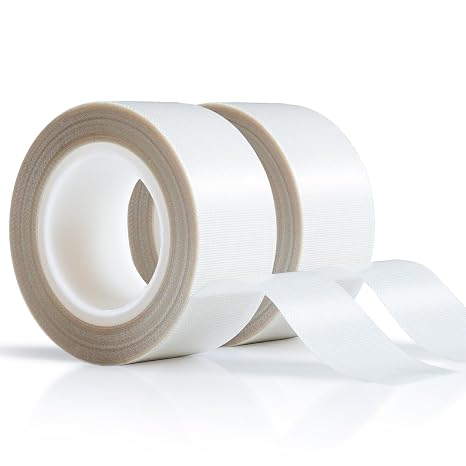 MEBMIK 2 Rolls 1 Inch x 33 Feet Low Friction Drawer Slide Tape - Squeak Resistant, Abrasion Resistant Surface Protection Tape for Wood, Cabinet, Curtain, Furniture, White