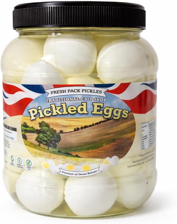 Pickled Eggs 2.25kg – Min 28 Eggs – Traditional Pub Style Jar