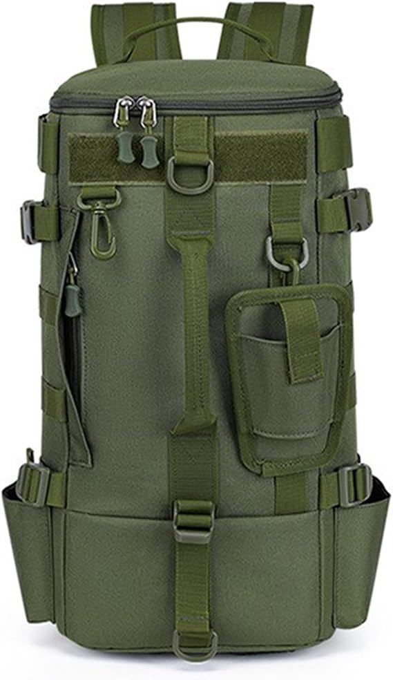 Fishing Backpack Tackle Bag, Large Storage Fishing Tackle Box Backpack,Waterproof Fishing Tackle Bag with 2 Rod Holders, Fishing Rod Bag for Carrying Fishing Gear and Equipment,Gifts for Men