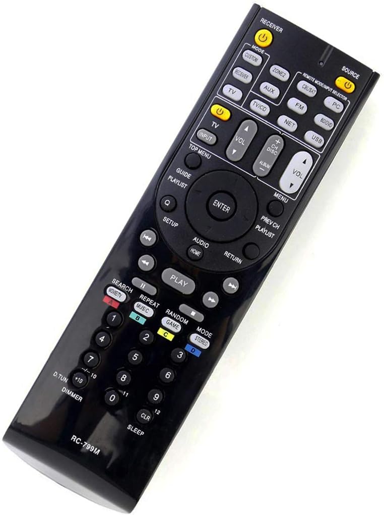 RC-799M Remote Control Onkyo Audio Video AV Receiver for HT-S3500 HT-R548 HT-RC330 HT-R391 HT-R558 HT-R590
