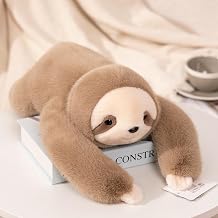 1lbs Weighted Sloth Plush Toy 8 Inches, Anxiety Stress Relief Soft Toy for Kids Adults, Travel &amp; Home Use