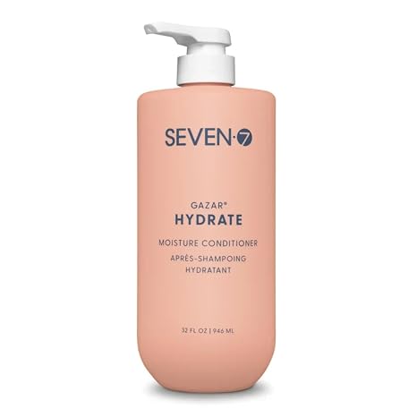 SEVEN Hair Care Gazar Hydrate Conditioner for Women & Men, Anti-Frizz, Moisturize Dry Hair, Sulfate + Paraben Free, Cruelty Free with Argan Oil, Jojoba & Biotin, Made in USA
