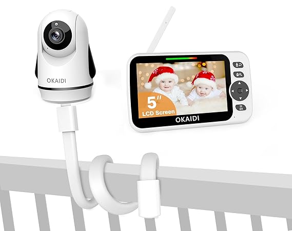 OKAIDI Baby Monitor with Mount for OD8052/OD8060,Baby Camera Mount for Crib | Baby monitor crib mount, Flexible Mount, Travel Baby Monitor Accessory, Portable Baby Camera stand