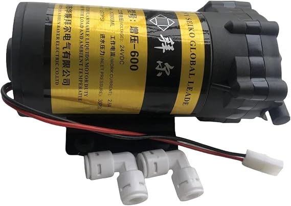 Water Filter System 600 GPD Diaphragm Pump 24v Vacuum Water Filter Parts Reverse Osmosis System Water Filter RO Water Booster Pump