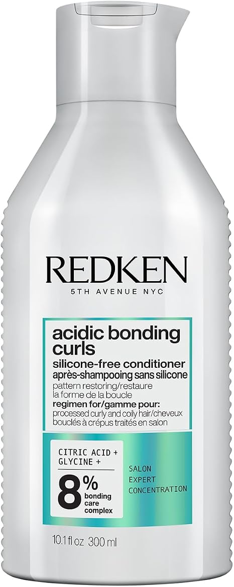 REDKEN Acidic Bonding Curls Conditioner for Damaged Curly & Coily Hair, Restore Curl Pattern, Sulphate-Free for a Gentle Cleanse, Silicone-Free for Lightweight Curls, 300ml
