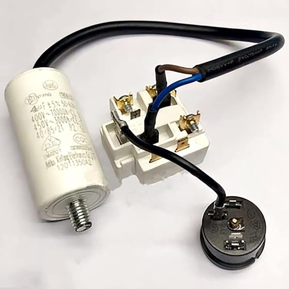 HUAYUWA QP3-12A PTC Starter Relay with Overload Protector and Capacitor Repair Part for Haier Refrigerator Compressor Accessories
