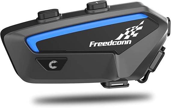 FreedConn Motorbike Bluetooth Helmet Headset Intercom,FX full duplex Wireless Motorbike Interphone for 6-10 Riders/Range 1500m/FM Radio/Music sharing,Connect with Any Bluetooth Headset