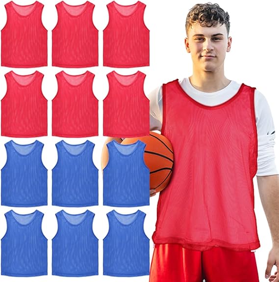 Scrimmage Vests, Team Practice Jersey, Set of 12, Pinnies