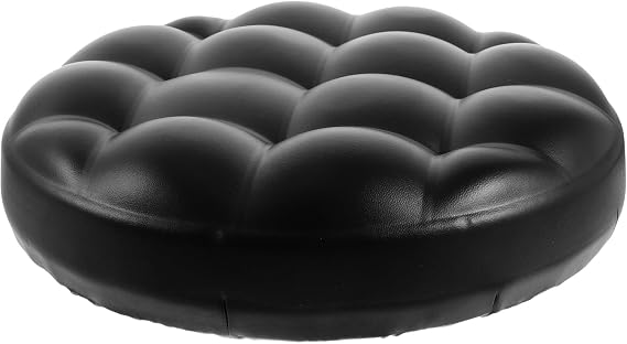 Holibanna Round Bar Stool Seat Replacement Cushion 13.18X12.59X2.36In Padded Stool Seat Panel for Counter and Bar Chairs Comfortable PU Cover