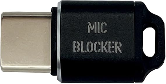 Mic Lock, USB C MIC Blockers Wireless Microphone Sound Security Guard Perfectly for Traveling to Work, School, Vacations