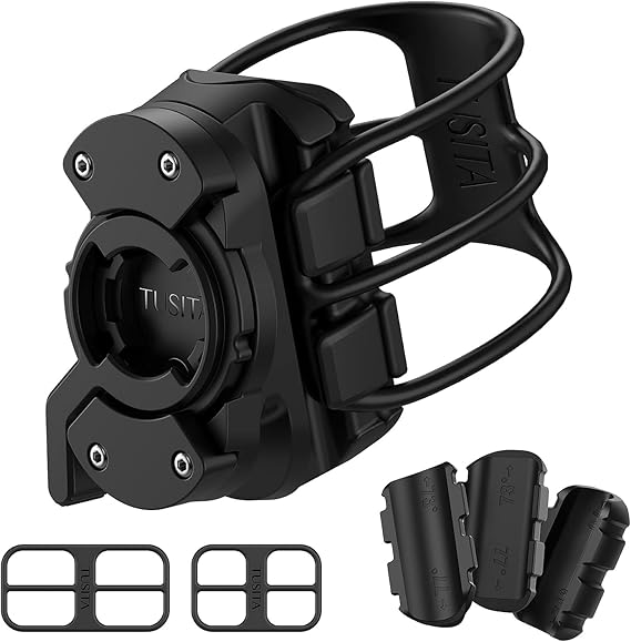 TUSITA Bike Seat Post Mount Compatible with Garmin Varia RCT715 - Round,D Shaped,Aero Seat Post Compatibility