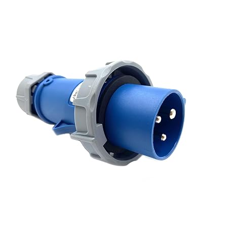 CEE Waterproof Industrial Connector Male Plug 3Pin 16A 220-250V 2P+E IP67 for Aviation and Industry IEC60309 Standard