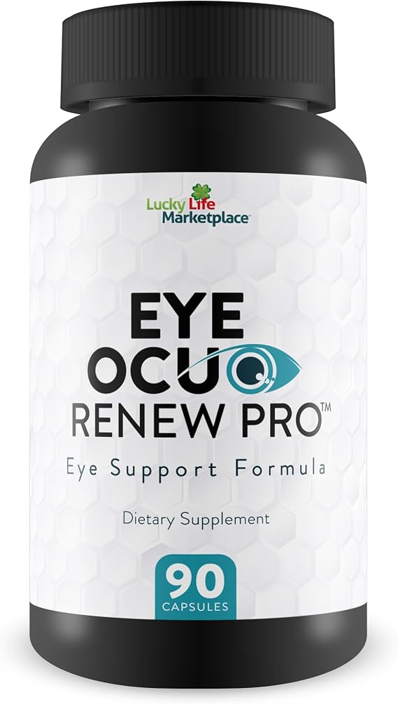 Eye Ocuo Renew Pro - Eye Health Support - Promote Healthy Eyesight Day & Night with Vision Supplements - Help Reduce Strain, Pressure, Blurred Vision with Pro Vision Vitamins, Minerals, Herbs