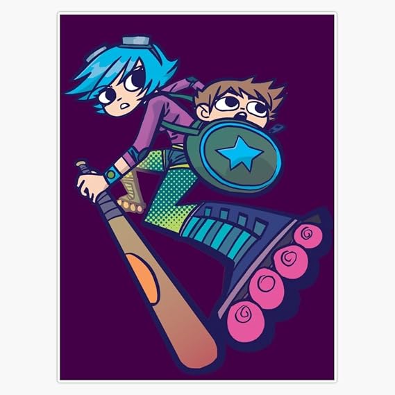 Ramona - Scott Pilgrim 5" Removable Magnetic Bumper Sticker | Heavy-Duty Vehicle Magnet