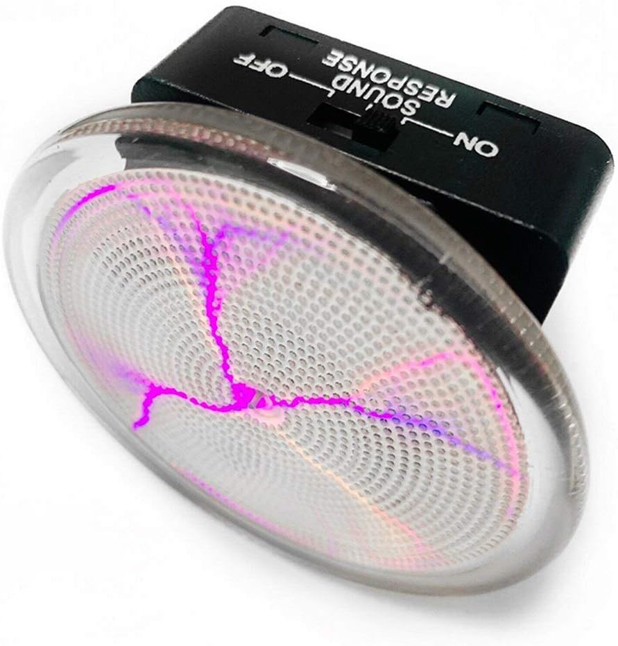 ausuky Mini Pocket Plasma Disk Sensor Lighting Plate Home Disco Party Decor (Pink)