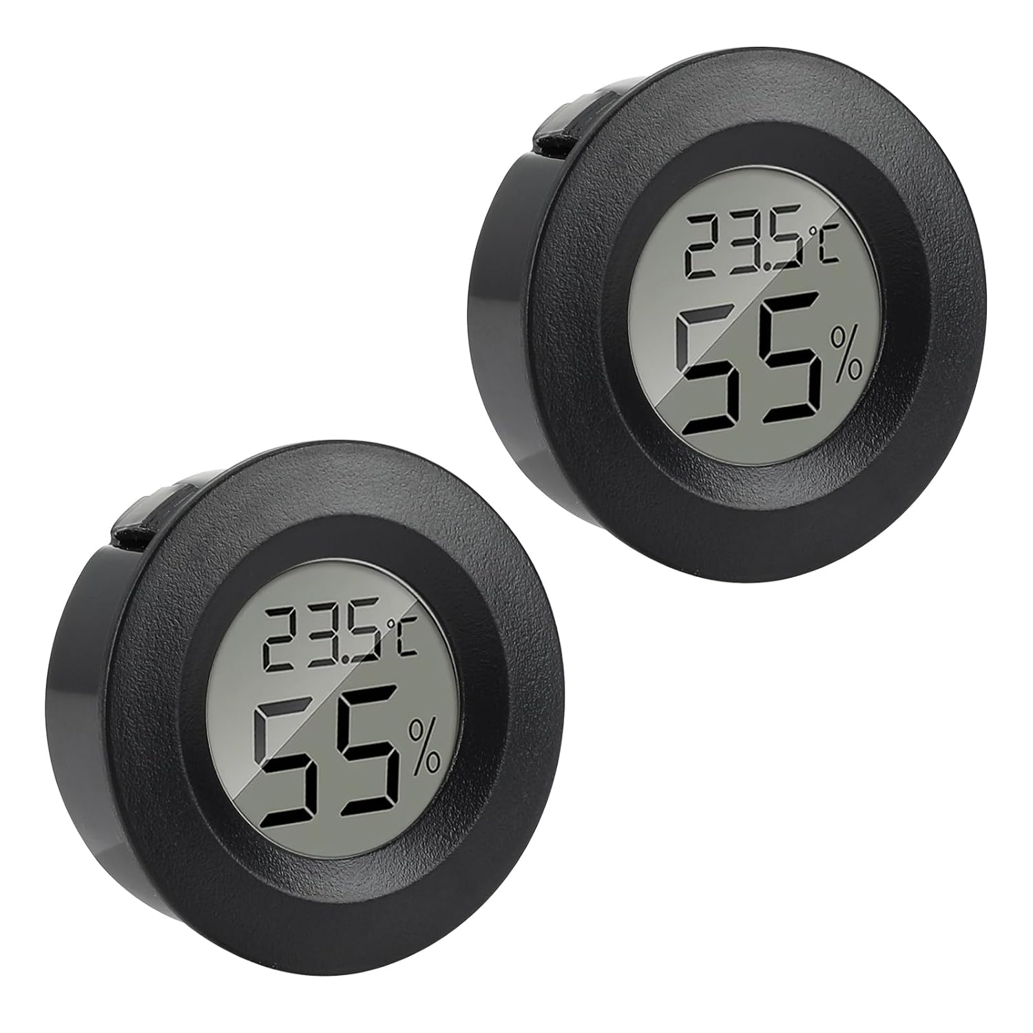 Reptile Thermometer Hygrometer, Digital hygrometer thermometer Gauge for Incubators Breeding Boxes Terrariums Hygrometer for Lizards Spiders Tortoises, Switchable CelsiusFahrenheit Black 2