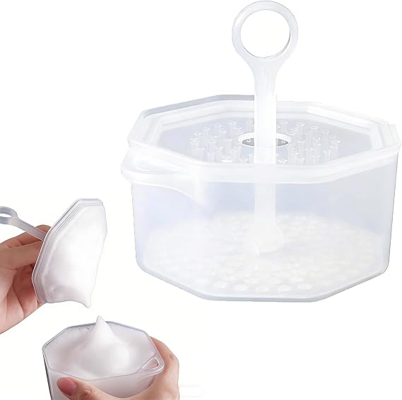 Facial Wash, Shower, Facial Cleanser, Beauty Goods, Fine Micro Bubbles, 10.8 fl oz 320 ml, Portable, Fluffy Whisk, Easy, White