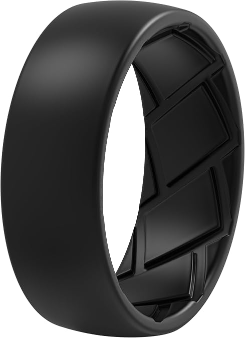 Saco Band Silicone Ring for Men - 8mm Width 2.3mm Thick