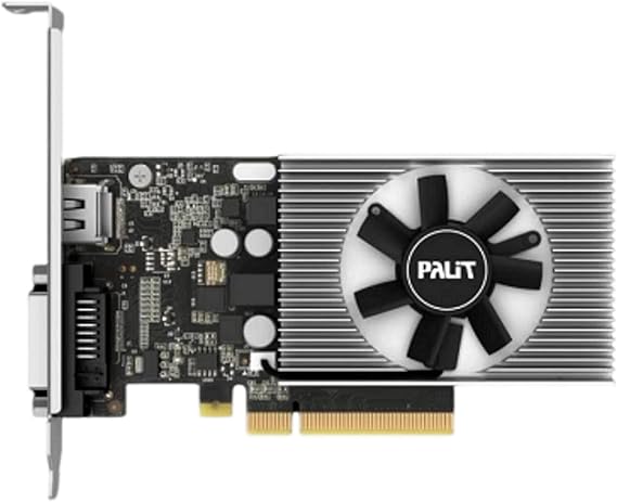 Palit GeForce GT1030 NEC103000646-1082F, 2GB DDR4, PCIe3, DVI, HDMI, 1379MHz, Low Profile